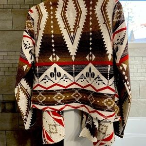 New, M Colorful Western Flare, open front jacket, with sleeves